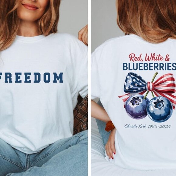 Renee
F Other - Red White and Blueberries Shirt, Freedom USA Flag Shirt 152
